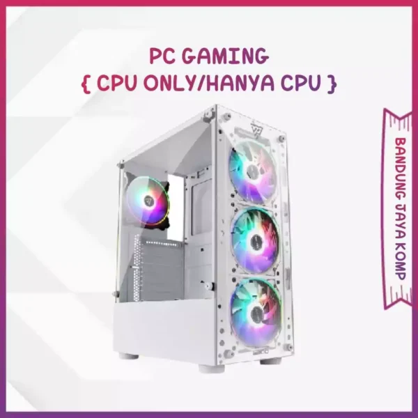 PC Gaming Full Set AMD Ryzen 5 5600G Ram 16GB SSD/HDD Monitor 24 Inch - Gambar 4